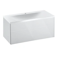 Тумба под раковину Keuco Royal Reflex 34070210000, 100 см, цвет белый глянцевый - Gidratop.ru изображение