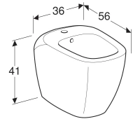 Биде Geberit Citterio 500.538.01.1 напольное, цвет белый - Gidratop.ru изображение