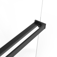 Душевая перегородка Walk-In VSW-1HR900CGB, 900*2000, черный, стекло тонированное - Gidratop.ru изображение