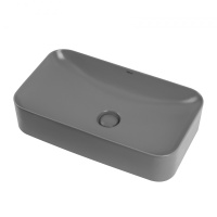 Раковина накладная ABBER Rechteck AC2204MG серая матовая - Gidratop.ru изображение