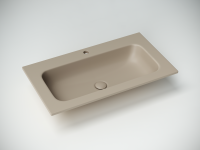 Раковина накладная Grace прямоугольная, с отверстием под смеситель, 810*457*137 мм, цвет капучино матовый, арт. CN7012MC - Gidratop.ru изображение