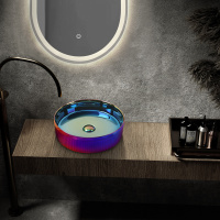 Раковина накладная ABBER Bequem AC2114Regen хамелеон - Gidratop.ru изображение