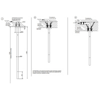 GESSI 316 излив потолочный с удаленным управлением (не входит в комплект), цвет: brushed black metal pvd - Gidratop.ru изображение