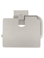 Держатель для туалетной бумаги с крышкой WONZON & WOGHAND POLO, Брашированный никель (WW-8926-BN) - Gidratop.ru изображение