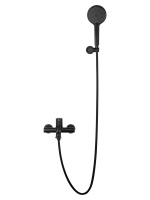 Смеситель для ванны с душем WONZON & WOGHAND TOR, Черный матовый (WW-88037073-MB) - Gidratop.ru изображение