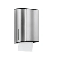 Диспенсер бумажных полотенец Keuco Plan 14985070000, нержавеющая сталь/черный - Gidratop.ru изображение