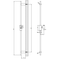 Gessi  штанга для душа , цвет: Black Metal Brushed PVD - Gidratop.ru изображение