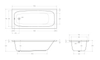 Акриловая ванна CEZARES ECO-170-75-41-W37, 170x75x41 - Gidratop.ru изображение