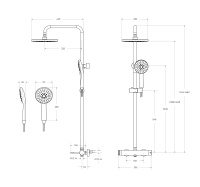RELAX-CD-01 Душевая стойка со смесителем, хром - Gidratop.ru изображение
