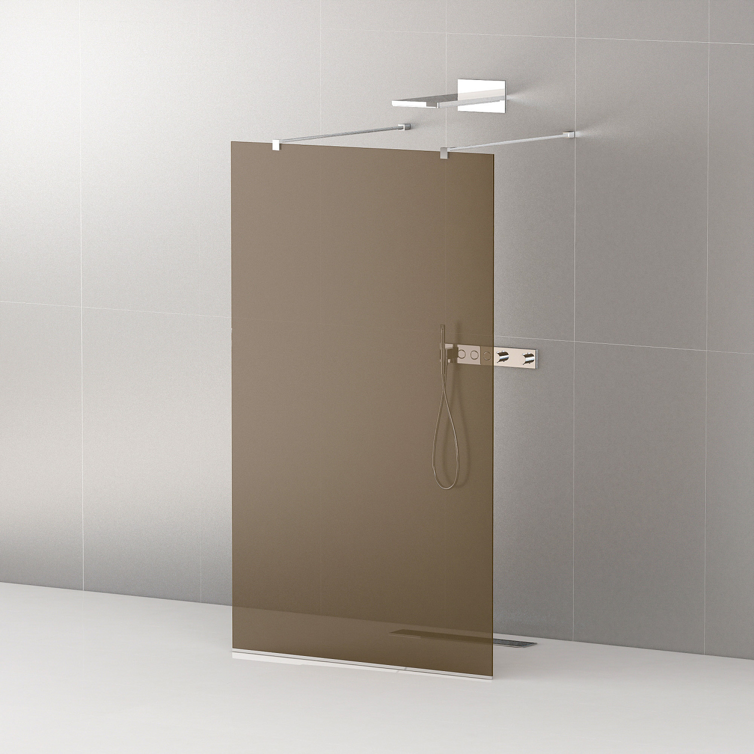 душевая перегородка CEZARES LIBERTA-L-2-120-120-BR-Cr