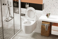 Унитаз ABBER Bequem AC1105P подвесной белый с импульсным смывом - Gidratop.ru изображение