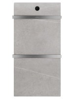 Полотенцесушитель электрический с каменной плитой Серый мрамор WONZON & WOGHAND STUTTGART, Темный графит (WW-A502-GM) - Gidratop.ru изображение