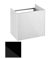 Тумба под раковину Keuco Royal Reflex 34090 570001 подвесная 50 см, черный, петли слева - Gidratop.ru изображение