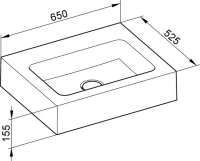 Раковина Keuco Edition 300 30360 310001, 65 х 52,5 см - Gidratop.ru изображение