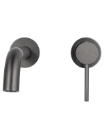 Смеситель для раковины встраиваемый WONZON & WOGHAND STICK, Темный графит (WW-88869017-BGM) - Gidratop.ru изображение