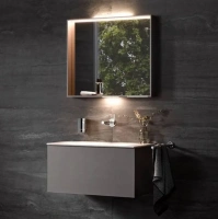 Тумба под раковину Keuco Plan 32971 290000 100 x 49 x 40 см подвесная, инокс матовый - Gidratop.ru изображение