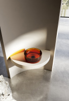 Раковина накладная прозрачная ABBER Kristall AT2804Opal коричневая - Gidratop.ru изображение