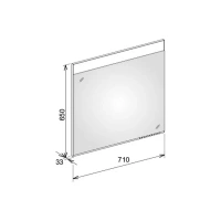 Зеркало Keuco Edition 400 11596171501, 70 см, с подсветкой и подогревом, белый - Gidratop.ru изображение