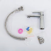 LUX-LS-01-W0 Смеситель для раковины однорычажный, без донного клапана, хром - Gidratop.ru изображение