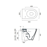 Catalano Zero Унитаз напольный 55*35, цвет белый глянцевый - Gidratop.ru изображение