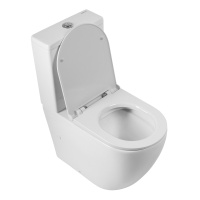 Унитаз-компакт безободковый BelBagno SFERA-R BB2141CPR/BB902SC - Gidratop.ru изображение