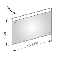 Зеркало Keuco Edition 400 11496170101, 105 см с подсветкой, с подогревом, белый - Gidratop.ru изображение