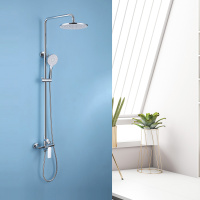 Душевая стойка ABBER Weiss Insel AF8020L без излива, хром - Gidratop.ru изображение