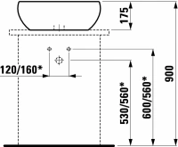 Раковина Laufen Alessi One 8.1897.1.400.104.1 52 х 52 см - Gidratop.ru изображение