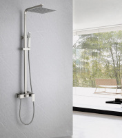 Душевая стойка ABBER Daheim AF8220SPL без излива, сатин - Gidratop.ru изображение