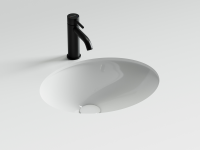 Раковина встраиваемая снизу Ceramicanova Era 465x380x190 мм, с отверстием слива - перелива, белый, арт.CN15005 - Gidratop.ru изображение