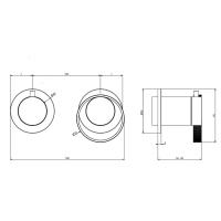 GESSI ANELLO смеситель встраиваемый, однорычажный, с переключателем на 2 положения, внешняя часть, цвет Finox Brushed Nickel - Gidratop.ru изображение
