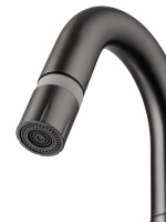 Смеситель для раковины с выдвижным изливом WONZON & WOGHAND, Темный графит (WW-FE01L212-BGG) - Gidratop.ru изображение