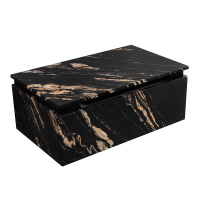 SLIDER Тумба с одним выкатным ящиком, черный Фьюжн, 796x476x300, SLIDER-800-1C-PI-NF-P - Gidratop.ru изображение