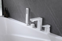 Смеситель ABBER Daheim AF8213W на борт ванны, белый матовый - Gidratop.ru изображение