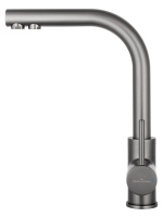 Смеситель для кухни c подключением фильтра WONZON & WOGHAND, Темный графит (WW-88458005-BGM) - Gidratop.ru изображение