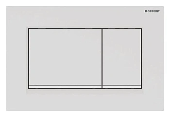 Клавиша Geberit Sigma Type 30, 115.883.01.1, с легкоочищаемой поверхностью, лакированный белый матовый/белый