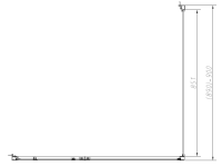 Душевой уголок Slim-N VSR-4SNP9010CLGM, 1000*900, вороненая сталь, стекло прозрачное - Gidratop.ru изображение