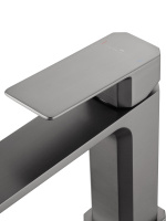 Смеситель для раковины WONZON & WOGHAND DIAMOND, Темный графит (WW-88139011-BGM) - Gidratop.ru изображение