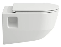 Подвесной унитаз Laufen Pro New Rimless 8.2096.4.000.000.1PRO с ультратонкой крышкой-сиденьем SoftClose, безободковый - Gidratop.ru изображение