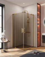 Душевой уголок CEZARES SLIDER-AH-2-70/80-90/100-BR-BORO - Gidratop.ru изображение