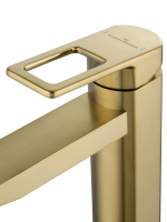 Смеситель для раковины WONZON & WOGHAND FRAME, Брашированное золото (WW-88139010-BG) - Gidratop.ru изображение