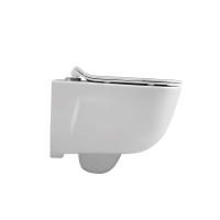 Унитаз подвесной Idea VT1-33 безободковый, цвет белый, ультратонкое soft-close сиденье - Gidratop.ru изображение