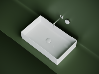 Раковина накладная прямоугольная 601x361x130, цвет белый, арт. CN6070 - Gidratop.ru изображение