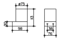 Стакан для щеток Keuco Edition 300 30050 019000, стекло/хром - Gidratop.ru изображение