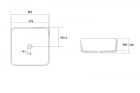 Раковина накладная ABBER Rechteck AC2211MBE светло-бежевая матовая - Gidratop.ru изображение