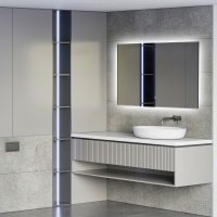 Зеркало ABBER See AG6103SL-0.8 с подсветкой, сенсорный выключатель, диммер - Gidratop.ru изображение