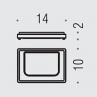 Colombo Look Мыльница настольная, цвет: чёрный матовый/матовое стекло - Gidratop.ru изображение