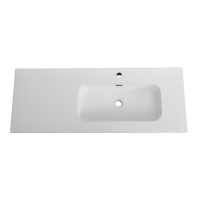 Керамическая раковина, чаша справа, CZR-8095-120-R, 1210x460x170 - Gidratop.ru изображение