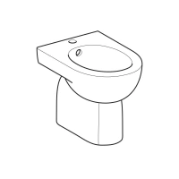 Биде Geberit Renova 233010000 напольное, цвет белый - Gidratop.ru изображение