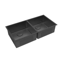 Кухонная мойка Lemark Proran 900 9932140, 86 см, нержавеющая сталь, PVD-nano покрытие, черный матовый - Gidratop.ru изображение